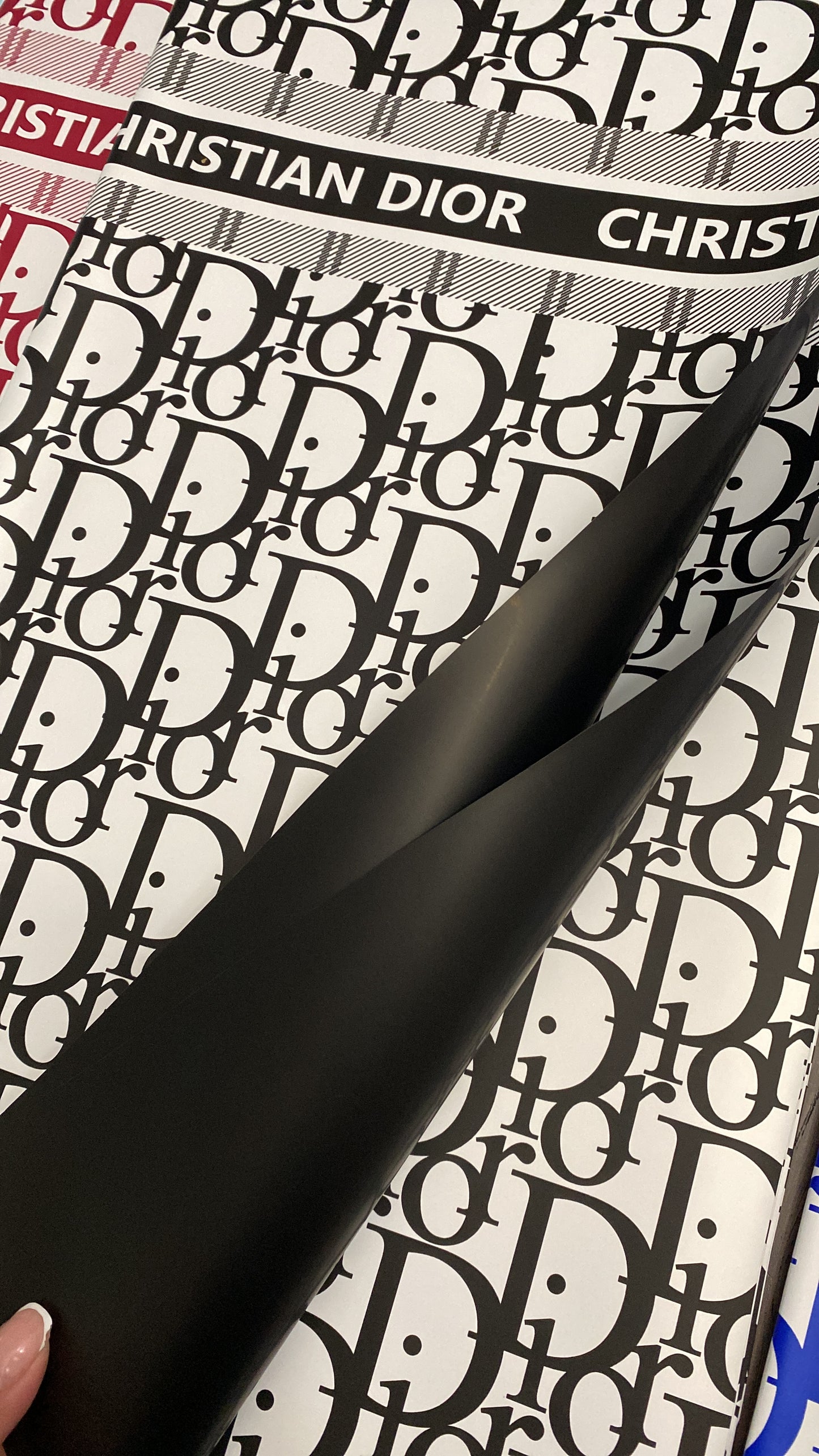 Black CD Luxury Wrapping Paper