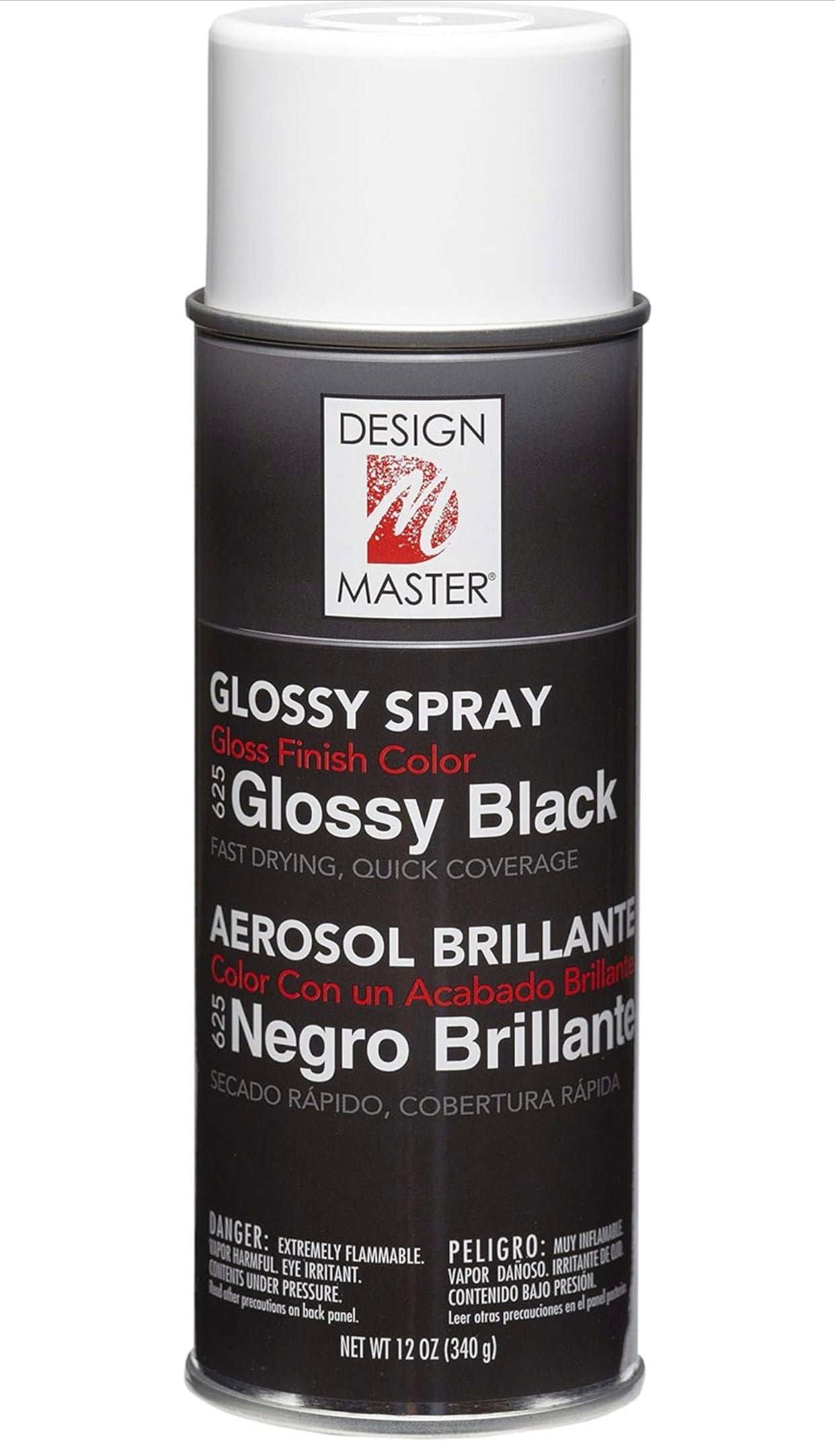 Spray Paint Design Master Spray Paint, 12 Ounce (Pack of 1), Glossy Black