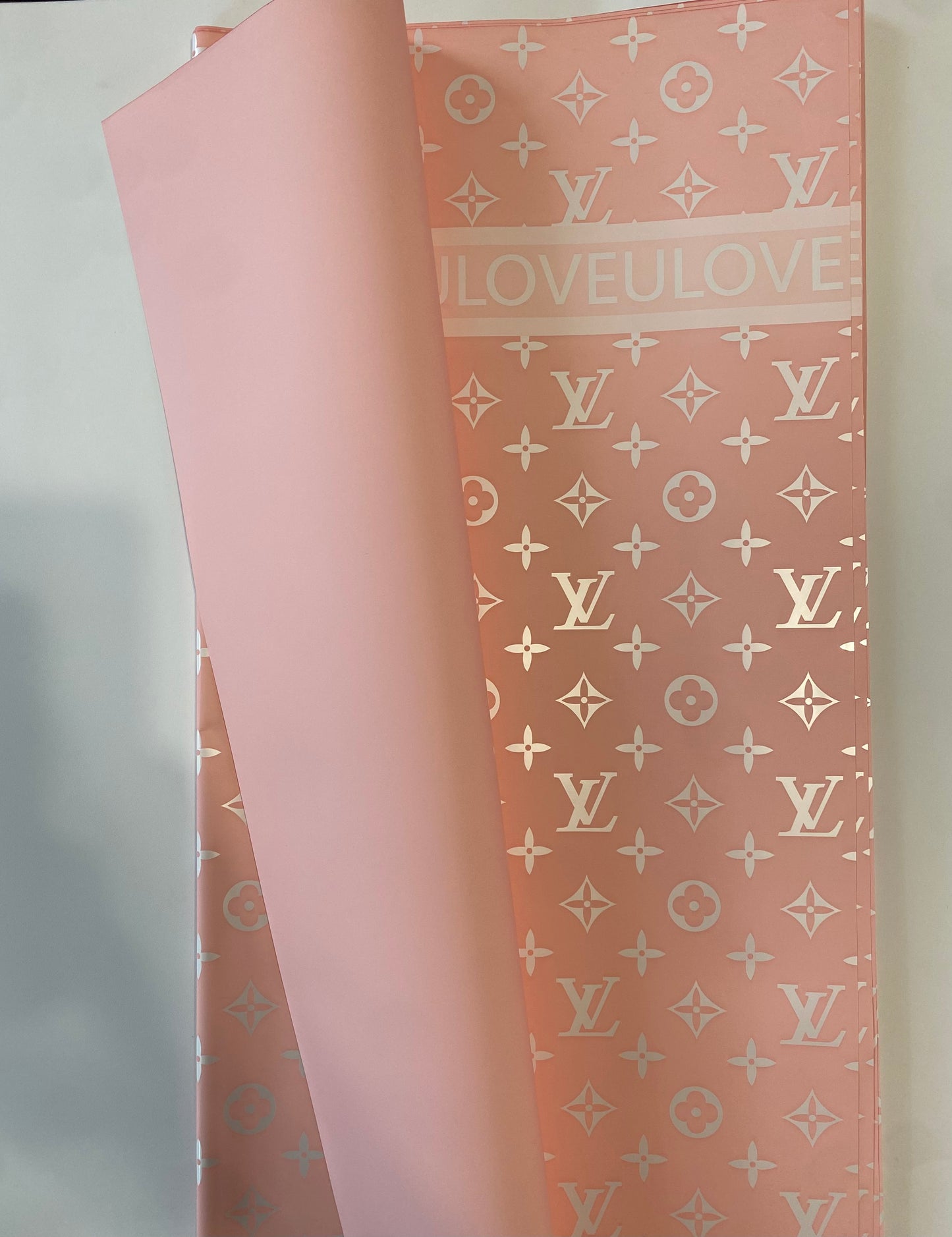 Pink Luxury LV Wrapping Paper