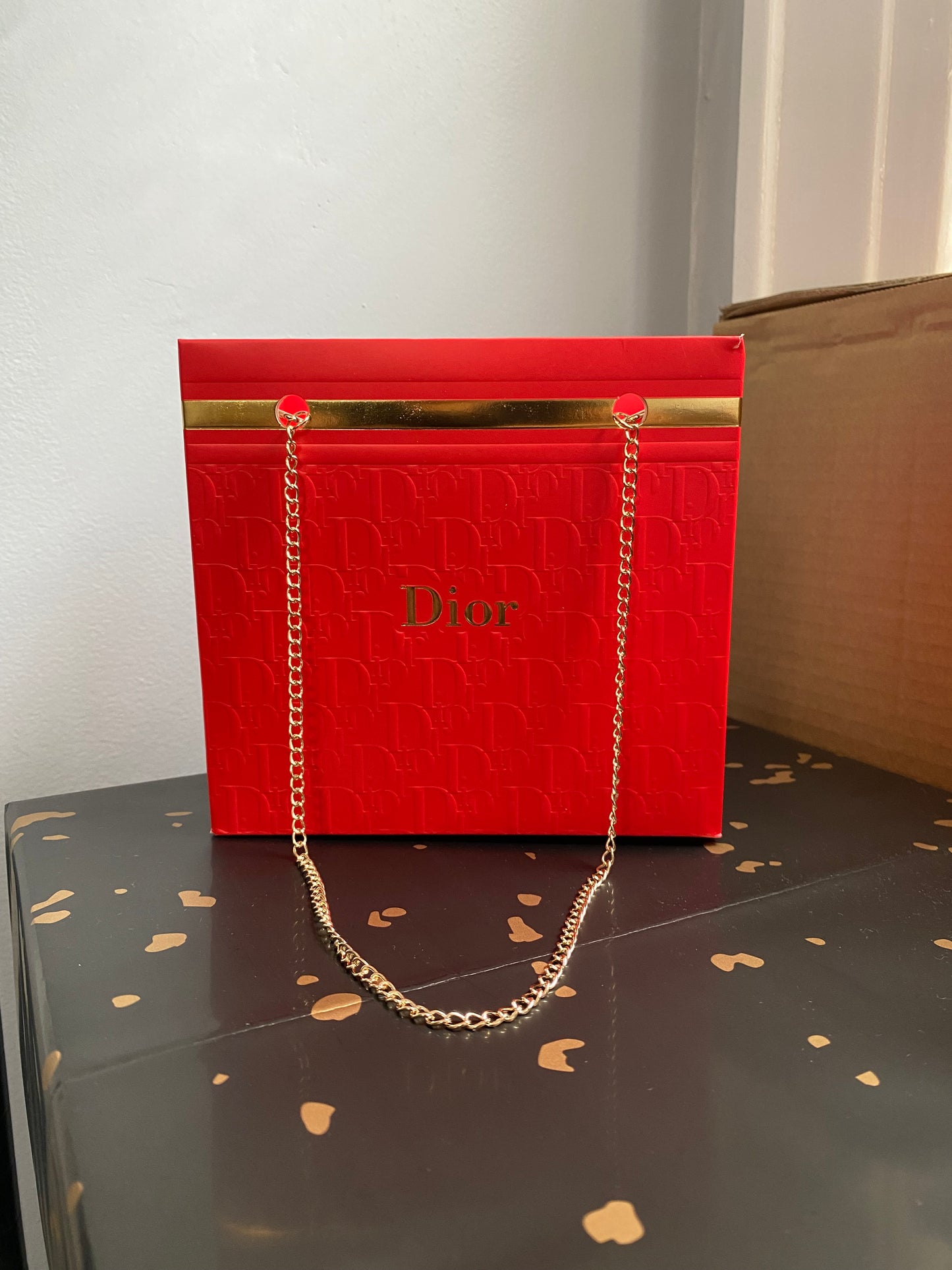 Luxury Red Dr Flower Bag