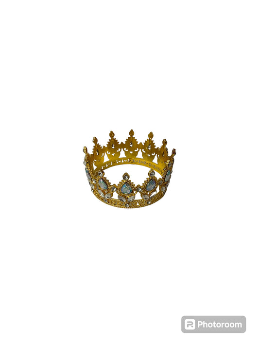 AB/Gold Crystal Stone Crown