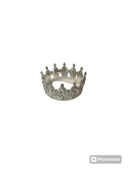 Clear/Silver Crystal Stone Crown