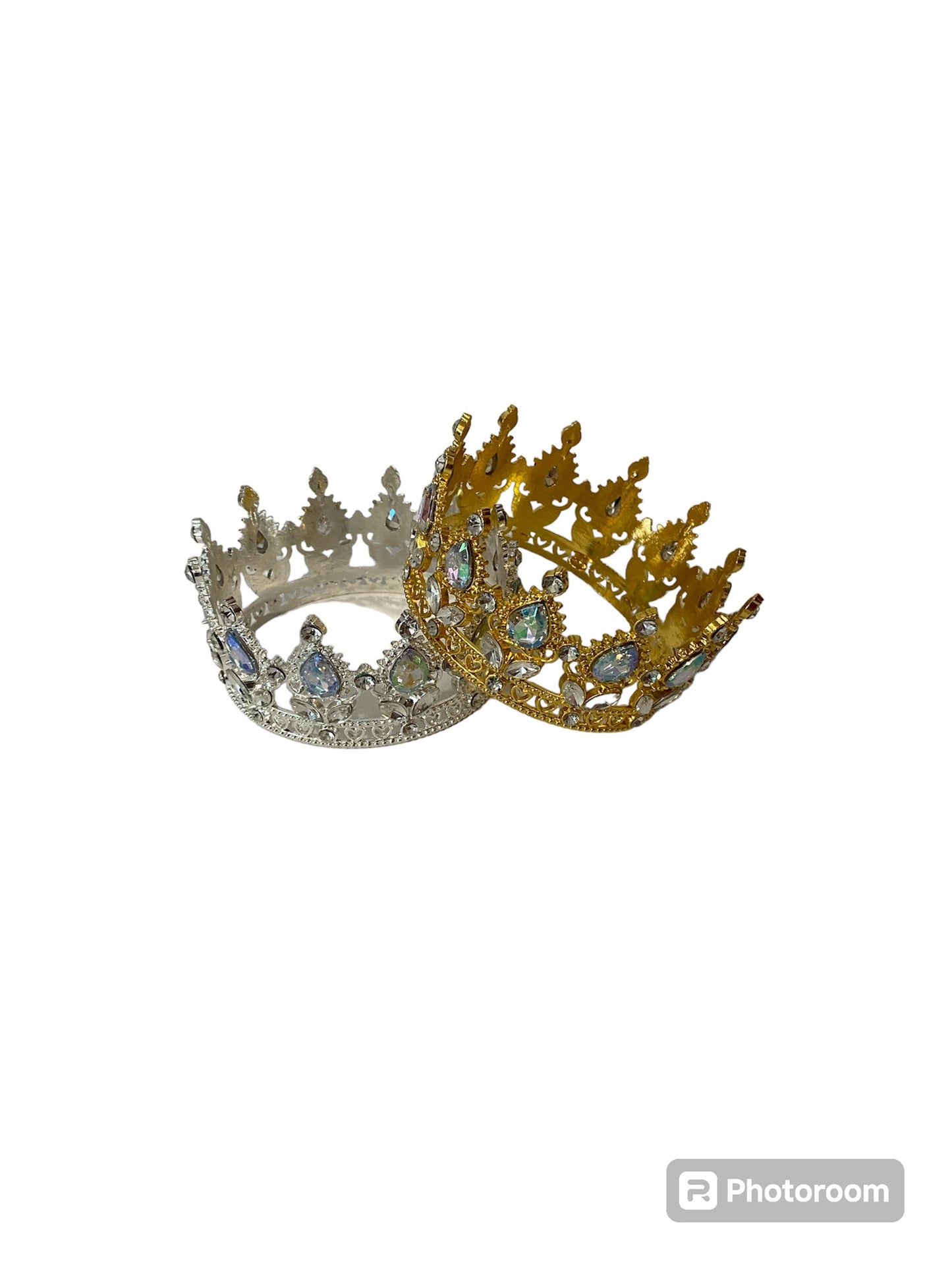 AB/Gold Crystal Stone Crown